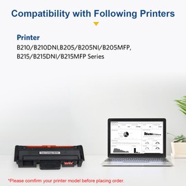 SMARTOMI B210 Compatible Toner Cartridges for Xerox B205 B210 B215 for B215DNI B205NI B210DNI B205MFP B215MFP 106R04347 (Packaging May Vary)