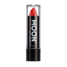 Moon Glow - 5 g neon UV glitter lipstick - red - glows brightly in UV light