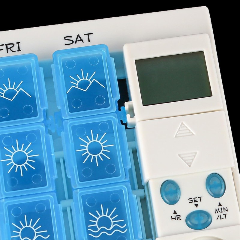 Nicear Pill Dispenser Box Pill Box Reminder 7 Day 28