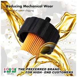 10L0L Tank Fuel Filter for Yamaha G2 G5 G8 G9 G11 Gas Golf Cart, Replace OEM 8F3-25460-00, 8R4-24560-00