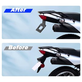 Mantt for Fender Eliminator Fit for XR150L 2024 2023 XR 150 L XR 150L Tail Tidy License Plate Holder with LED License Plate Light