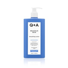 Q+A Loción Suavizante con Ácido Salicílico para Cuidado Corporal Específico, un BHA que exfolia la piel, combate el 'bacne' y la textura no deseada, promueve una piel más suave y saludable, 250 ml.