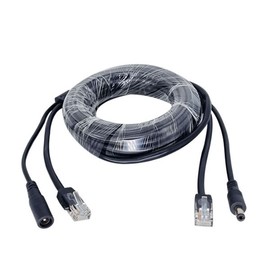 All-in-One LAN Ethernet DC Power Cable for CCTV IP Camera NVR Systems 20M 2ea