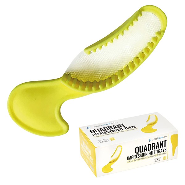 35 Quadrant Dental Bite Registration Impression Trays, 1 Box of