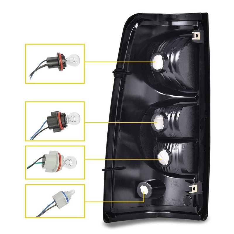 CHEDA Clear Lens Tail Lights Replacement Compatible with 2003 2004
