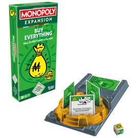 Monopoly Buy Everything Expansion | Add More Fun to Classic Monopoly Game and Play Faster | Ages 8+ | 2-6 Players | 40 Mins. | Family Board Games