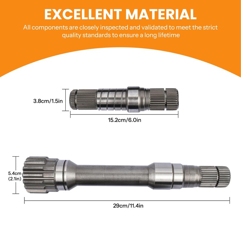 Front Differential Axle Intermediate Shaft Inner Shaft Kit 19pcs AXle