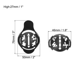PATIKIL Golf Ball Liner 1 Set Golf Line Marking Drawing Stencils Golf Ball Marker Alignment Tool for Golfers Black