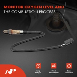 A-Premium Sonda Lambda compatible con Kia Spectra Base/GS/GSX/LS 2002-2004 l4 1.8L, aguas arriba o aguas abajo, kit de 2 piezas, Reemplazo# 0K2NA18861