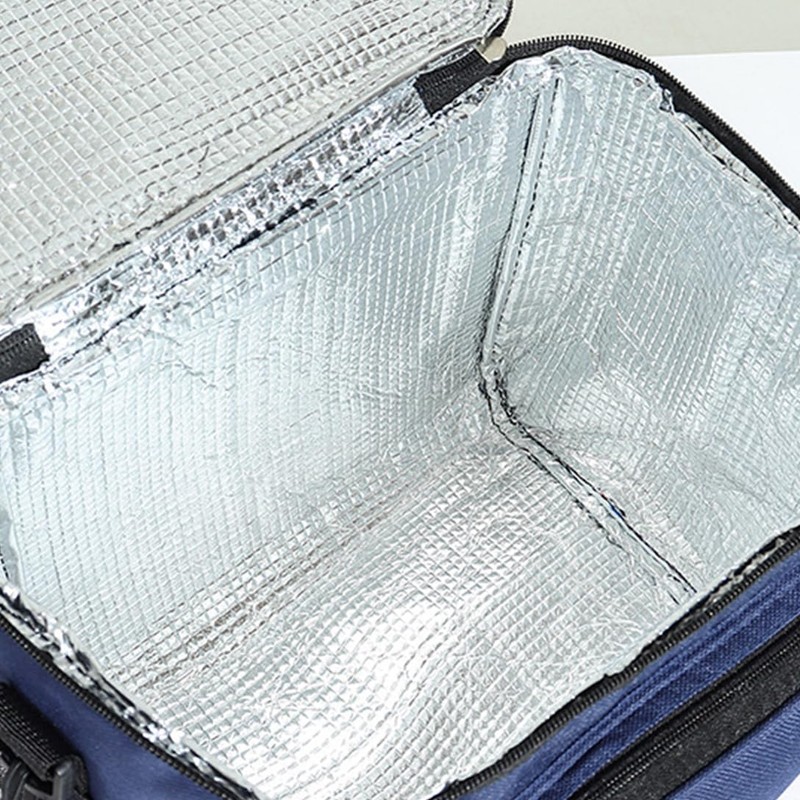 折り畳み式保冷バッグ, 26×24×17cm, 大容量, 防水, アウトドア・レジャー用, アルミ断熱材 (グレー)