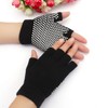 CHROME CRANE TB012 Men's Gloves, Half Finger, Fingerless, Fleece Lined,