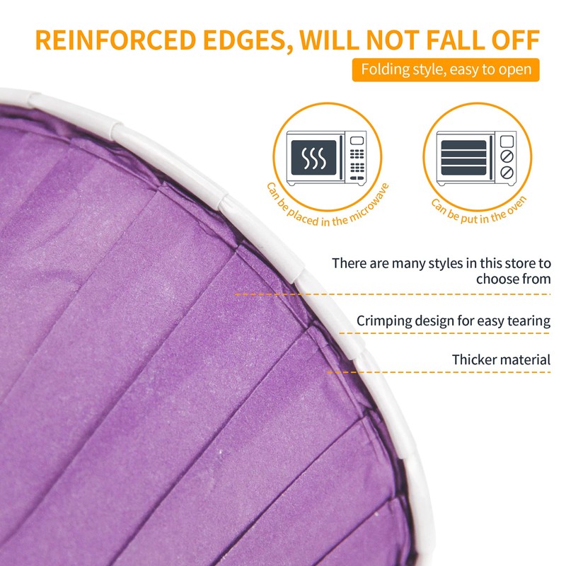 Spesh 50 Pcs Paper Cupcake Cases Small Muffin Liners for