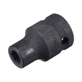 sourcing map 1/2" Drive by 8mm 6-Point Impact Socket, CR-V Steel 1.5" Length, Shallow Metric Sizes