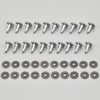 Daytona 31397 Motorcycle Rivet Set, Seat, Leather, 20 Pieces