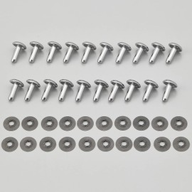 Daytona 31397 Motorcycle Rivet Set, Seat, Leather, 20 Pieces