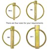 8 PCS Heavy Duty Lynch Spring Pin Assortment Kit,Round Linch