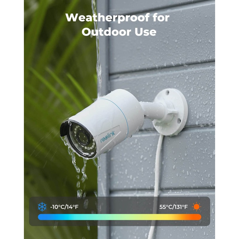 Reolink 5MP PoE CCTV Camera with Human/Vehicle Detection, IR Night