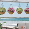 Karlliu 2 Pack 20 Inch Extra Large Deep Hanging Planters
