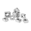 M12-1.75 Square Nuts, M12 Fastener Nuts 304 Stainless, Bright Finish,