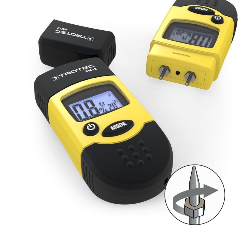 TROTEC BM12 Moisture Meter/Wood moisture and material moisture (plaster, stucco