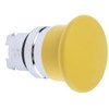 Schneider Electric, Harmony, ZB4BC5, Mushroom Push Button Head Ø40, Metal, Yellow