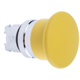 Schneider Electric, Harmony, ZB4BC5, Mushroom Push Button Head Ø40, Metal, Yellow