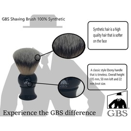 G.B.S Grooming Gift Set - Black Adjustable Double Edge Safety Razor, Shaving Mug, Shave Brush Razor Stand, Razor, Travel Toiletry Bag, Lavender Aftershave Balm and Natural Shaving Soap