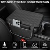 Leather Car Armrest Cover, Universal PU Leather Center Console Cushion