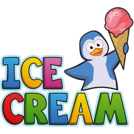 ICE Cream 1 48" Concession Decal Sign cart Trailer Stand Sticker Equipment