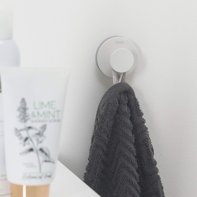 Tiger Urban, Towel hook large, White, 29x50x50mm