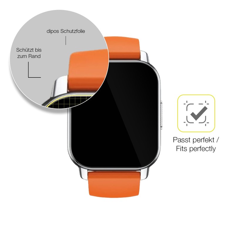 dipos FLEX 2x Schutzfolie klar passend für Poonur Y6 1.95