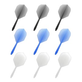 Ximinwzm 9 Pcs Dart Flights and Shafts, Integrated Dart Flights, Dart Flights and Stems All In One, 2-in-1 Combined Dart Flights, Integrated Dart Shaft System for Precision Throwing