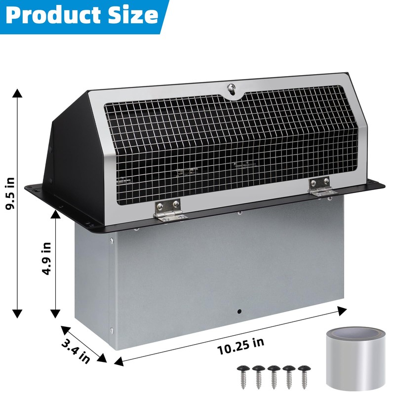Microwave Vent Range Hood Vent Wall Vent Cap for Microwave