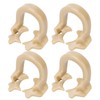 4pcs Resin Dental Dam Clamps Barrier Clip Dental Materials Tool