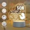 Son Gifts Acrylic Night Light, Engraved Acrylic USB Night Light