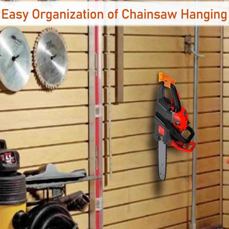 JAWULIJIA Chainsaw Hanger Heavy Duty Chainsaw Holders Organizer Mounted Chainsaw