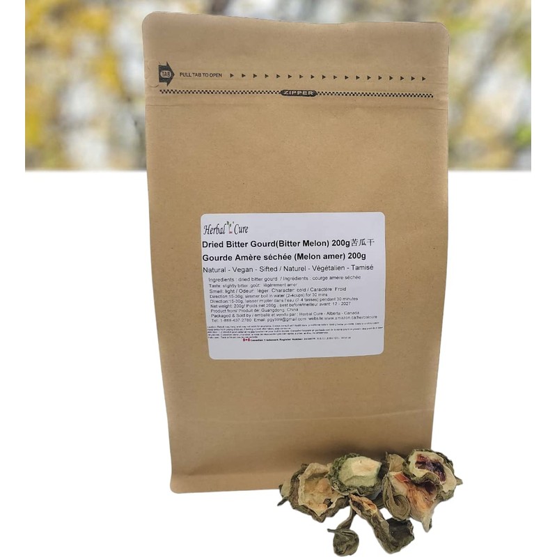 Herbal Cure - Dried Bitter Melon Sliced Bitter Gourd 200g