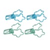 100 Pcs Binder Clips Hollow Cute Flower Shape Sturdy Metal