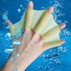 Beginner Aqua Webbed Gloves for Water Sports & Swimming Pools - Small Flippers Gear Webbed Hand Sky Blue/M 4ea