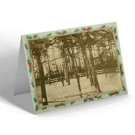 CHRISTMAS CARD - Vintage Hampshire - The Circle New Fisherman's Walk Southbourne