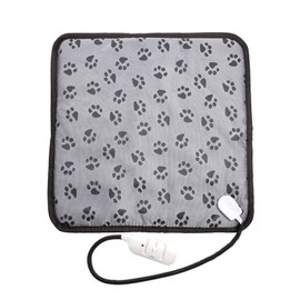 LILOVE Pet Heating Pad, Upgraded Dog Electric Heating Pad, 45x45cm Large Waterproof Adjustable Warming Mat for Cats, Pet Heat Blanket with Chew Resistant Steel Cord.