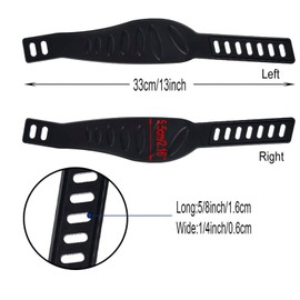 4Pcs Exercise Bike Pedal Straps, Heavy Duty Adjustable Length Universal Pedal Strap Fits Most Bike Pedals Exercise Bike Bicycle Cycle For Home or Gym(style2)