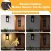 OYKYOHEI 2 Pack Porch Lights with GFCI Outlet, Dusk to