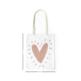 Le Jardin du Lin Bedruckte Einkaufstasche, Tasche, Faltbar, Stofftasche mit Zwei Langen Henkeln, Größe: 34x40 Cm