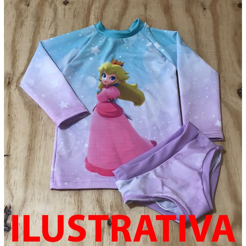 Kidzwear Traje de Baño 2 Pzas Rashgaurd UV para Niñas