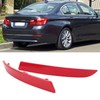 1 Pair Rear Bumper Reflector 63147318556 Red Housing Strong Retroreflection