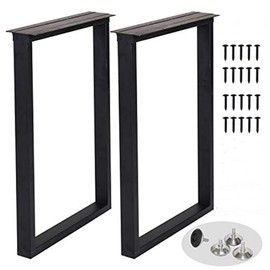 Metal Table Legs Heavy Duty Metal Desk Legs 28 Inch Height Industrial Black Table Legs,Dining Table Legs,Modern Table Legs