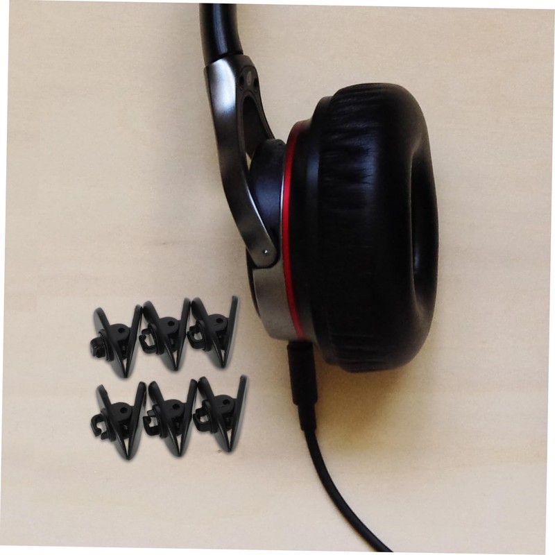 LABRIMP Headphone Cable Clip 100pcs Plastic Earphone Wire Clips 360°