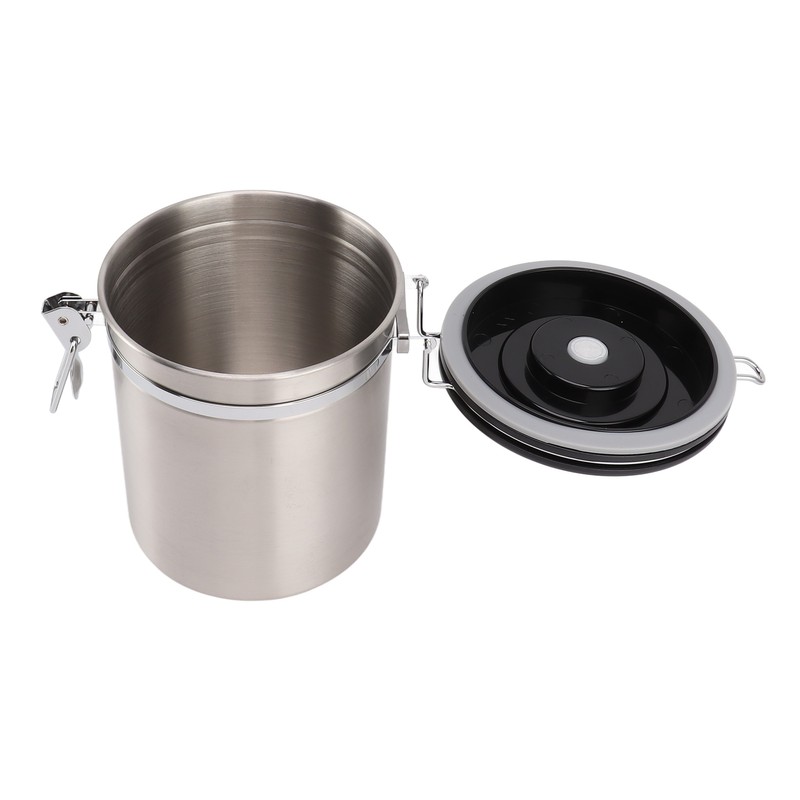 1.5L Coffee Canister Coffee Container with Scoop Date Tracker Stainless