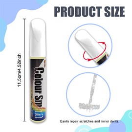 QZTYTY Touch Up Paint for Cars, Touch Up Paint Pen, Scratch Remover for Vehicles, Universal Car Accessories Decoration Touch-up Pen Car Scratch Remover for Minor Scratches for Most Cars (Pearl white)